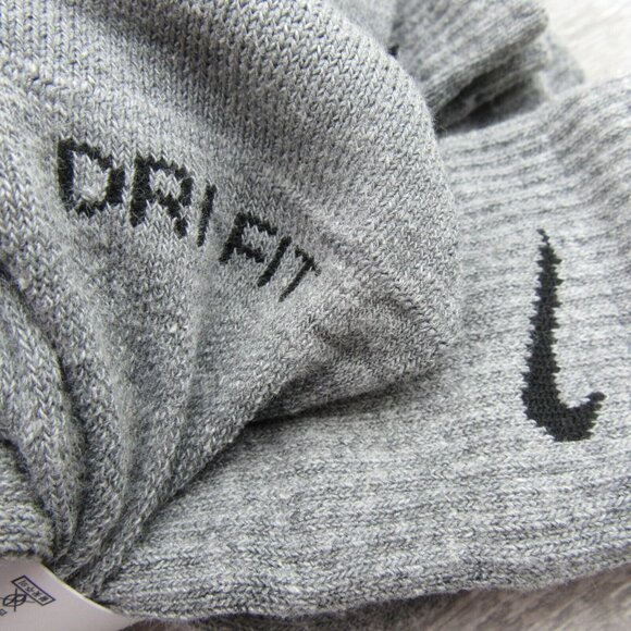 Nike Everyday Plus Cushioned Crew Socks Mens Size 8-12 Grey NEW - Picture 7 of 10
